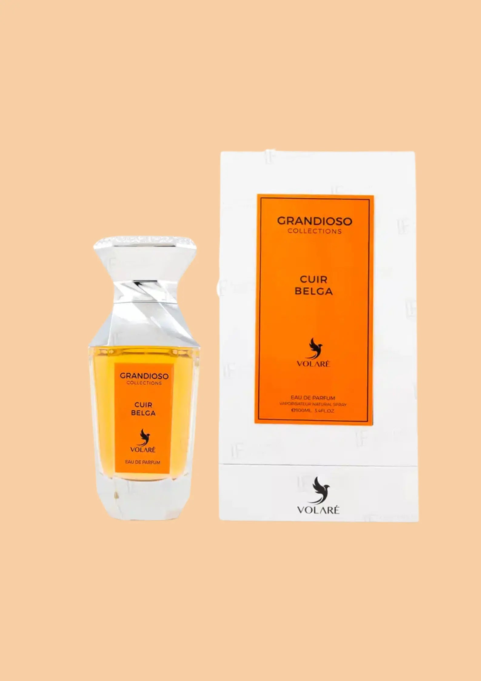Eau de parfum Cuir Belga - Volaré 100 ML Inspiration : Cuir Béluga– Guerlain