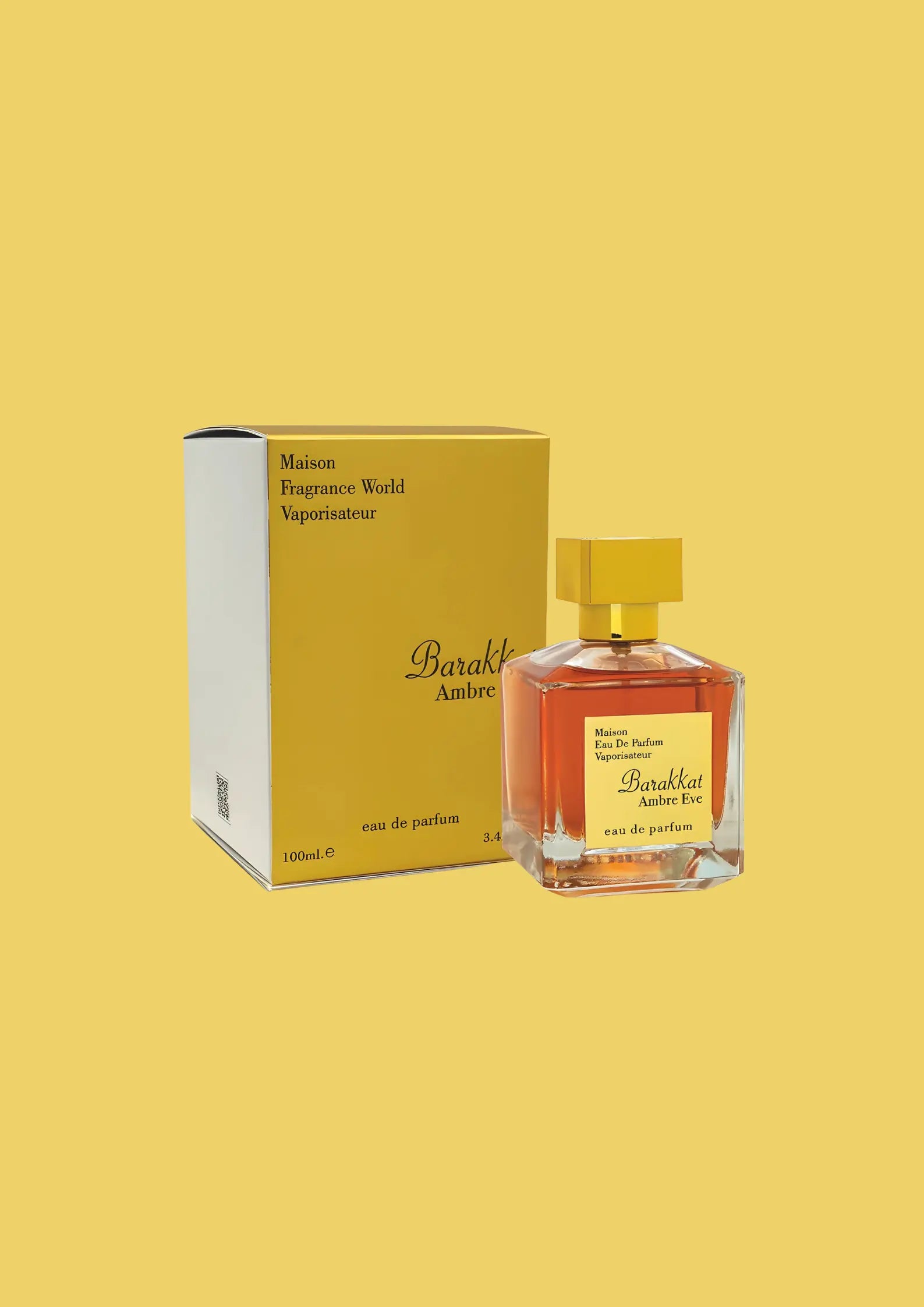 Eau de Parfum Barakkat Ambre Eve - Fragrance World 100 ML Inspiration : Grand Soir - Maison Francis Kurkdjian