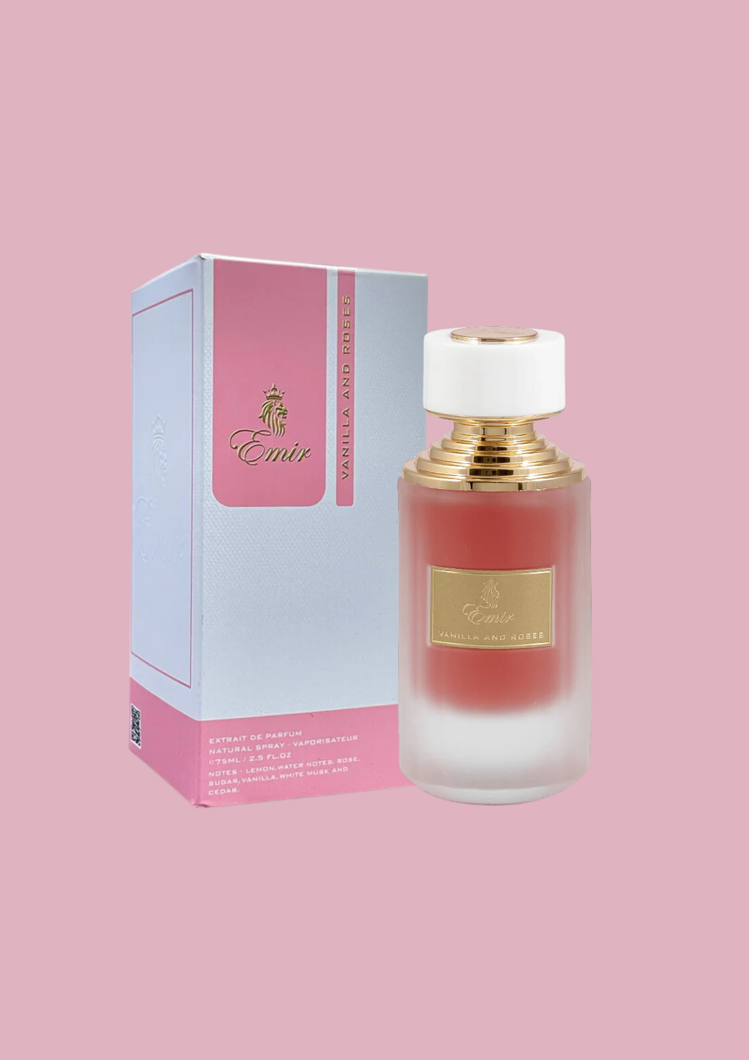 <tc>Extrait de Parfum</tc> <tc>Vanilla and Rose</tc> - Emir 75 ML