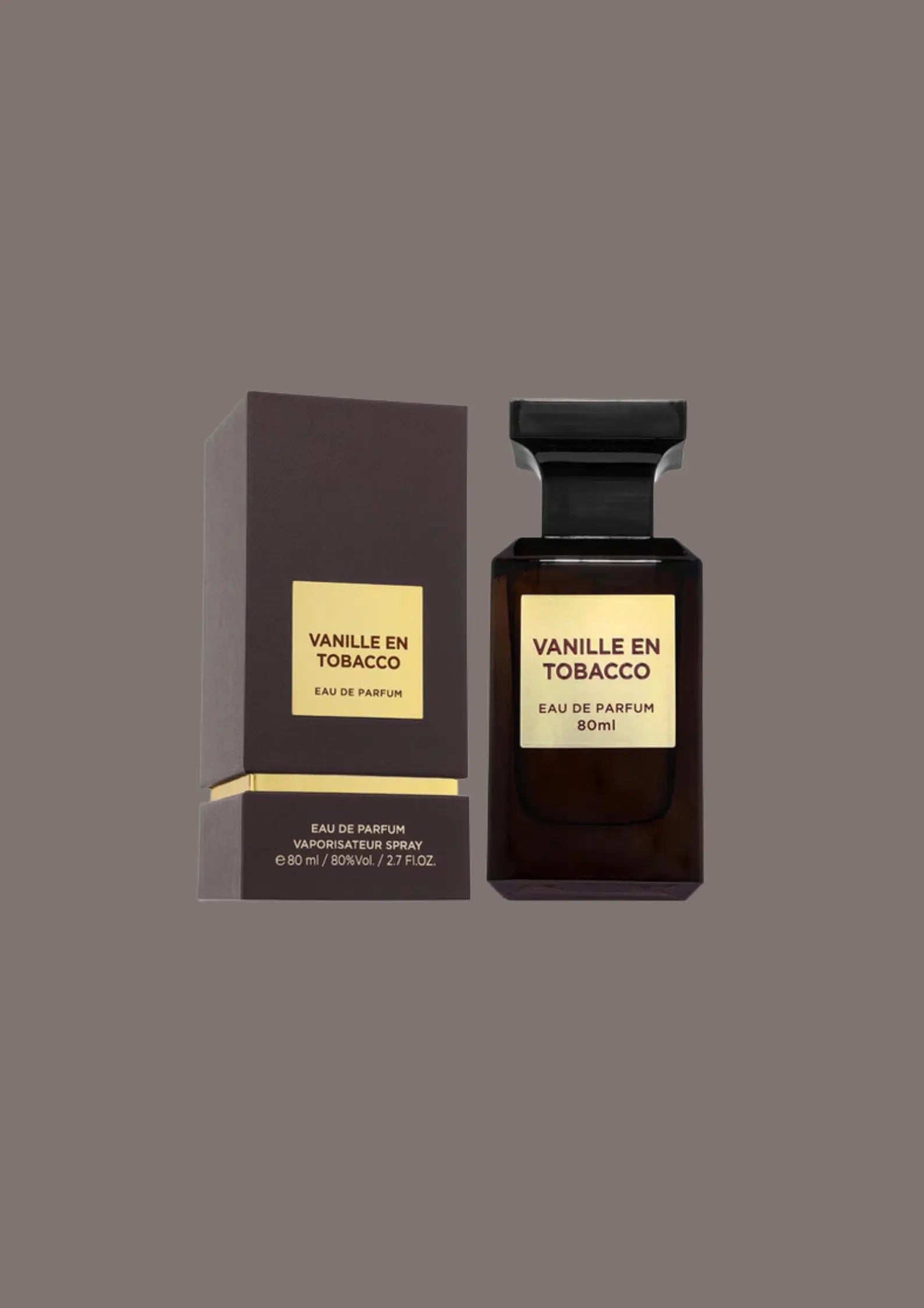Eau de Parfum Vanille en Tobacco - Fragrance World 80 ML Inspiration : Tobacco Vanille - Tom Ford