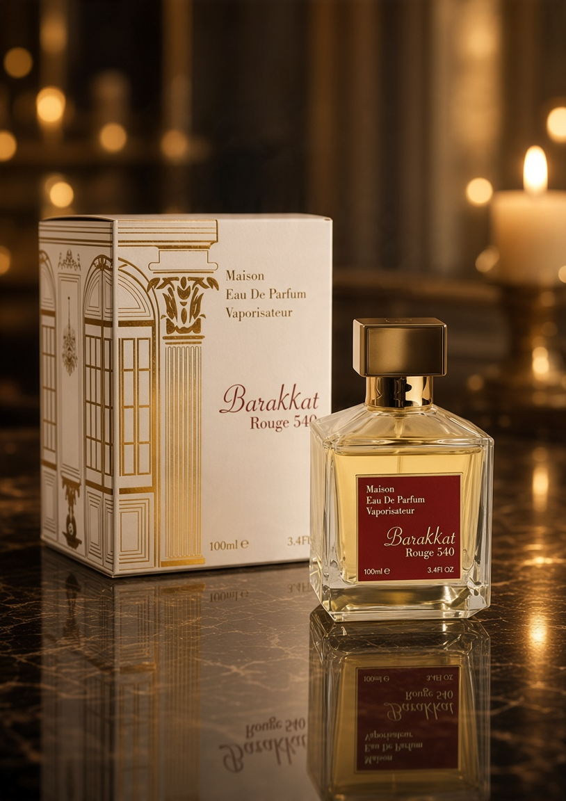 <tc>Eau de Parfum</tc> <tc>Barakkat Rouge 540</tc> - <tc>Fragrance World</tc> 100 ml