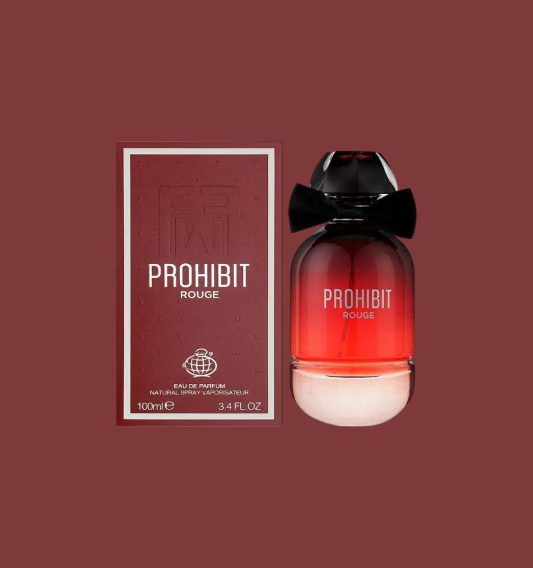 Eau de Parfum Prohibit Rouge - Fragrance World 100 ML