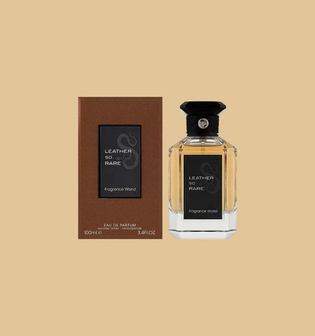 Eau de Parfum Leather So Rare - Fragrance World 100 ML Inspiration : Cuir Béluga - Guerlain