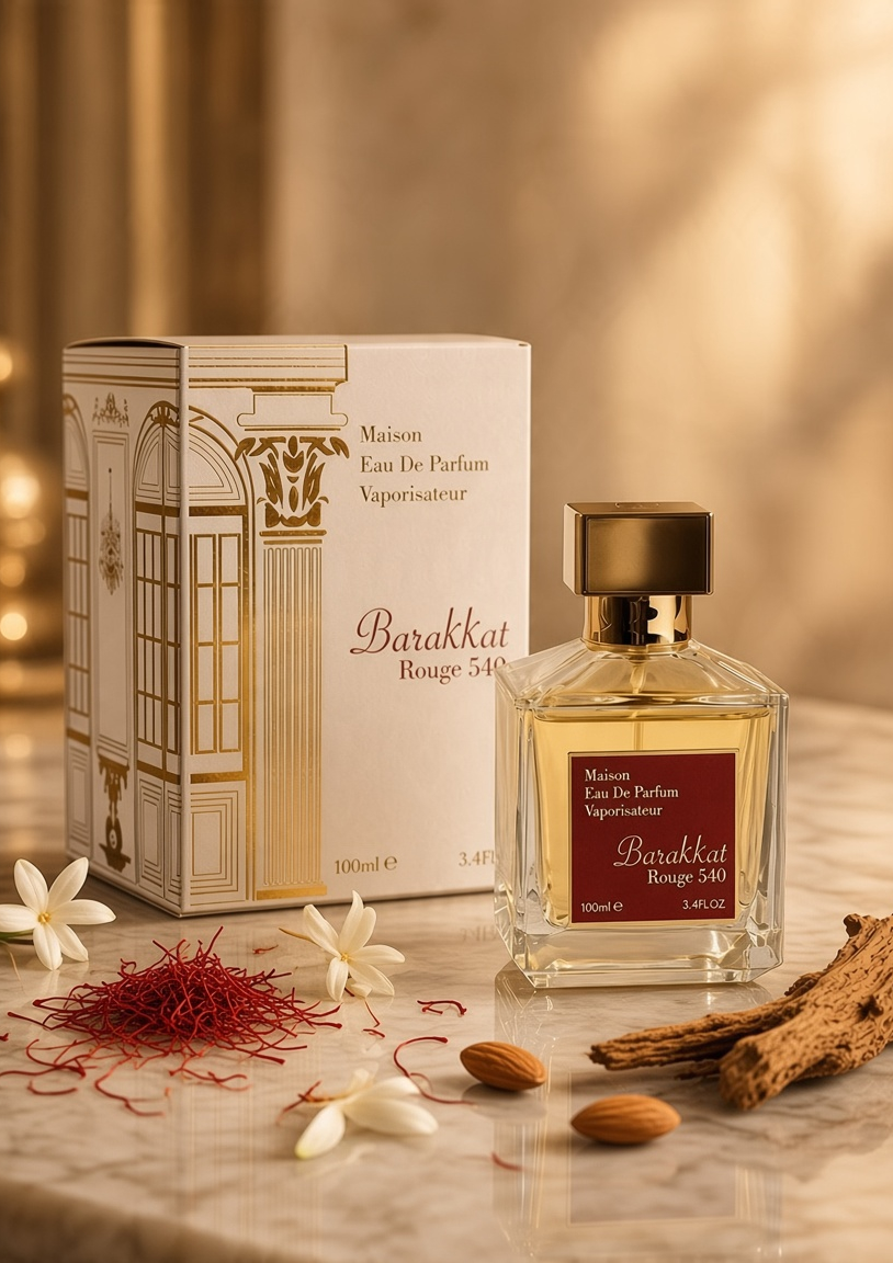 <tc>Eau de Parfum</tc> <tc>Barakkat Rouge 540</tc> - <tc>Fragrance World</tc> 100 ml