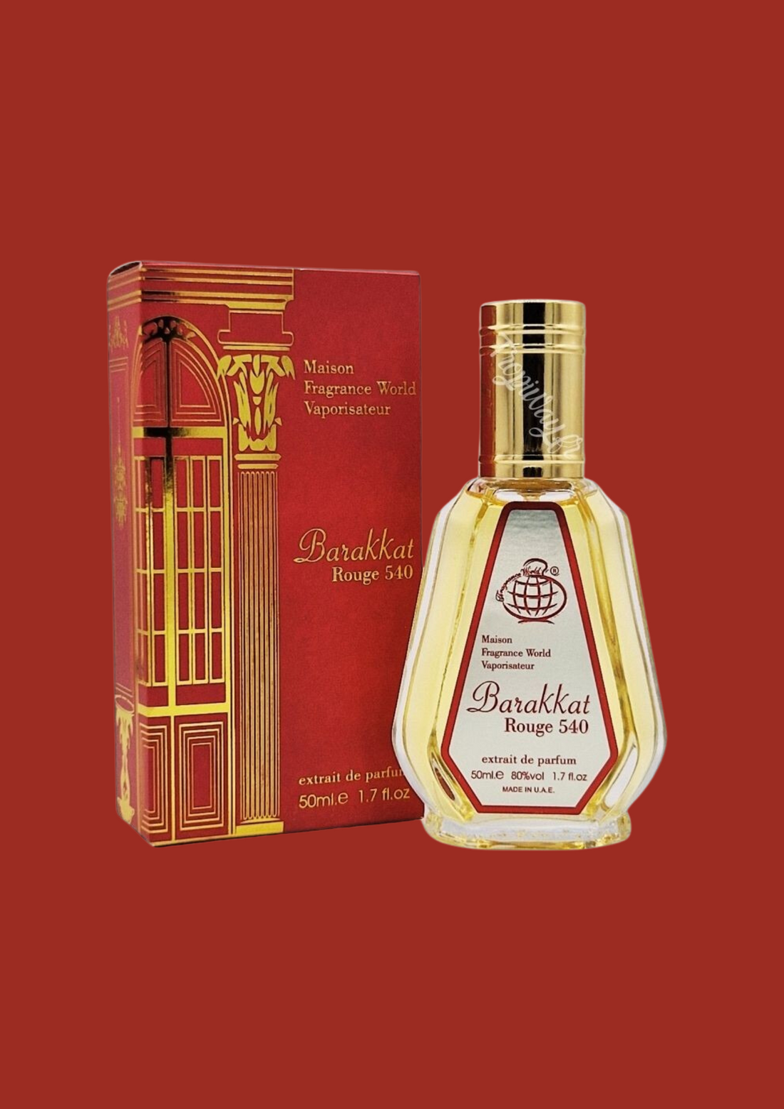 <tc>Extrait de Parfum</tc> <tc>Barakkat Rouge 540</tc> - <tc>Fragrance World</tc> 50 ML