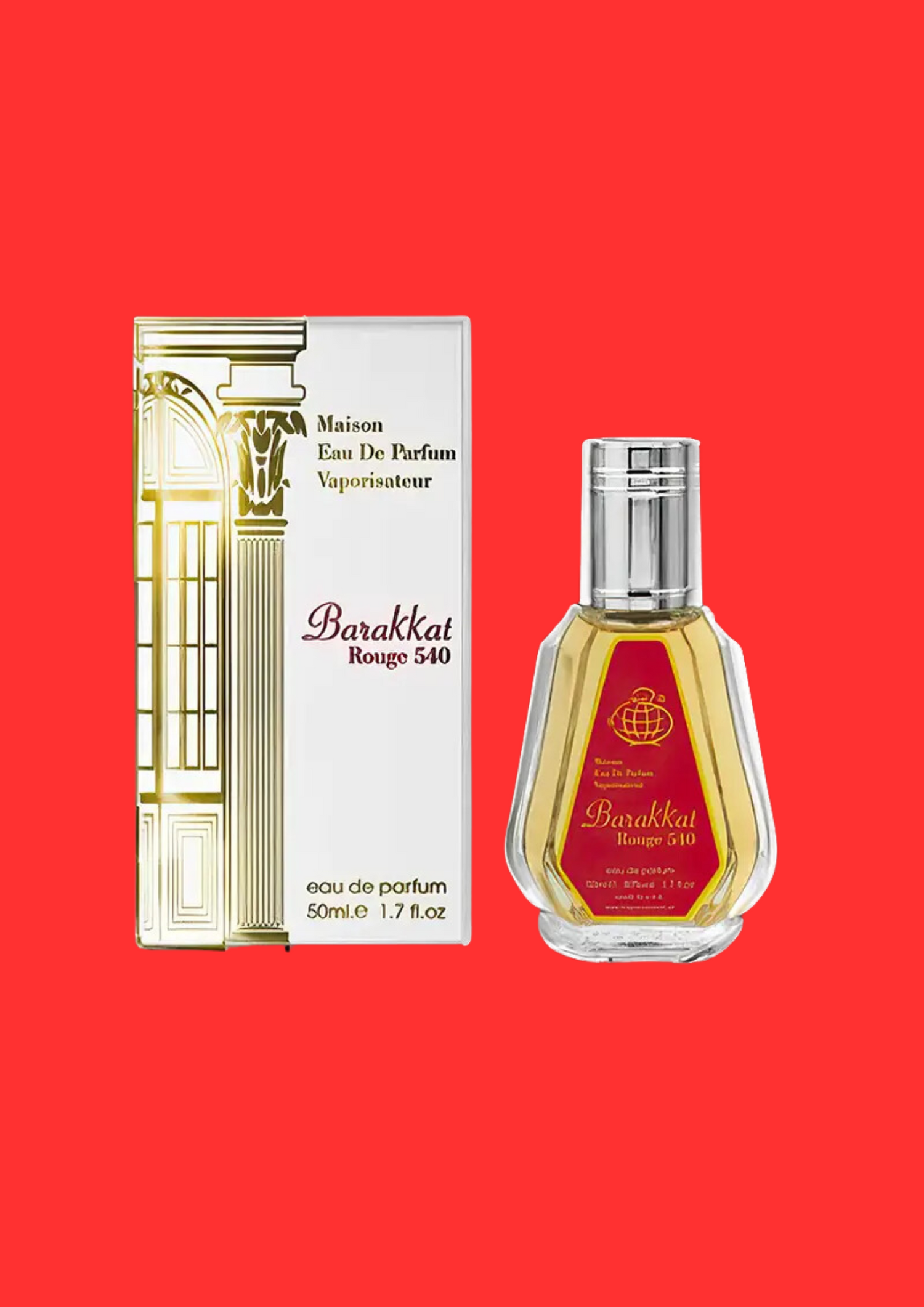 Eau de Parfum Barakkat Rouge 540 - Fragrance World 50 ML