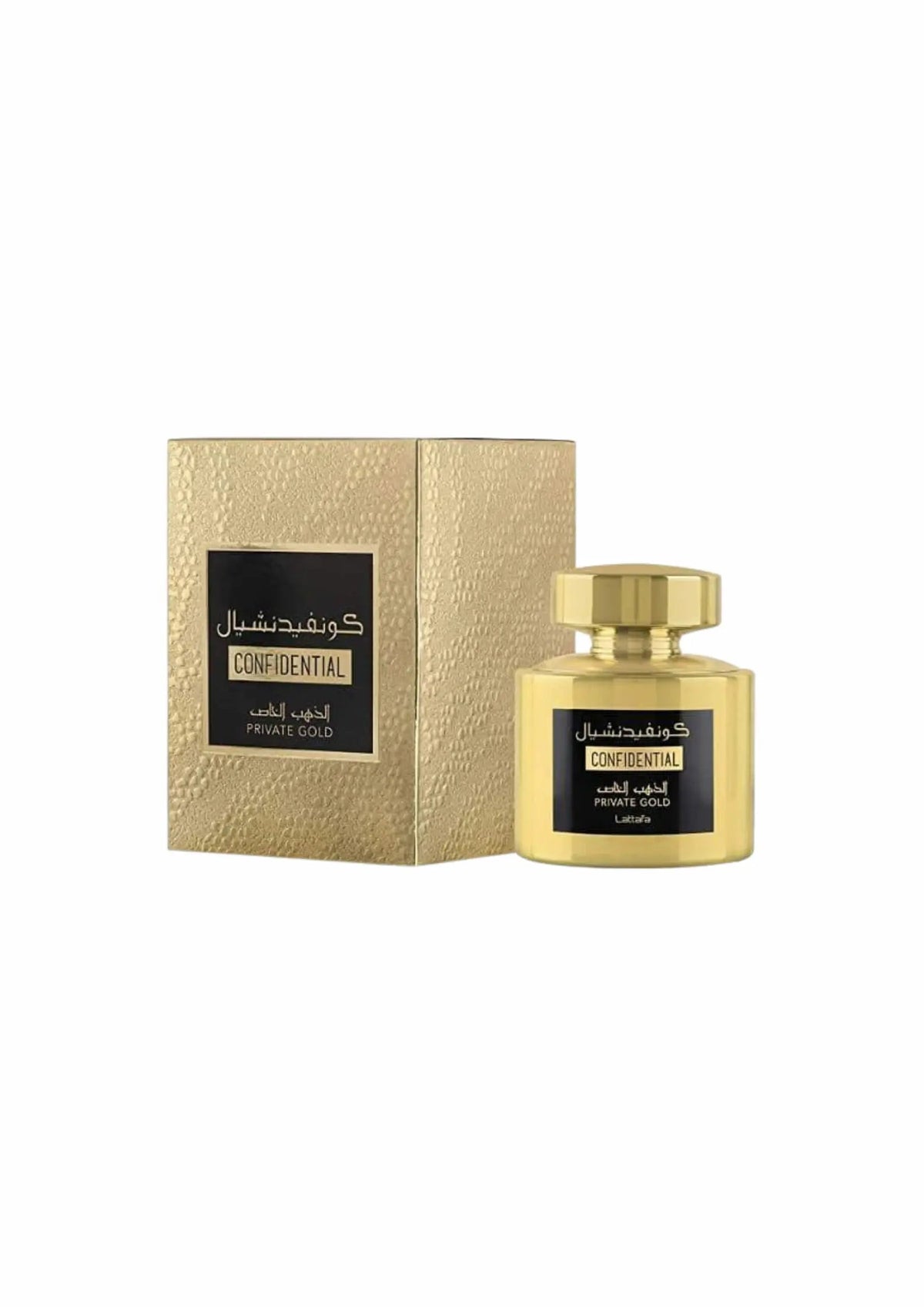 Eau de parfum Confidential Private Gold Lattafa - PDS SHOP