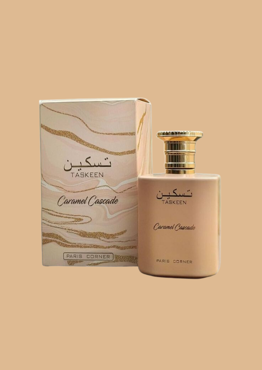 <tc>Eau de Parfum</tc> <tc>Taskeen Caramel Cascade</tc> - <tc>Paris Corner</tc> 100 ML