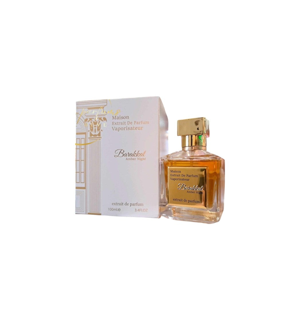 Extrait de Parfum Barakkat Amber Night Fragrance World 100 ML - PDS SHOP