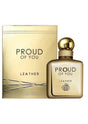 Eau de Parfum Proud Of You Leather - Fragrance World 100 ML Inspiration :Stronger With You Leather - Giorgio Armani