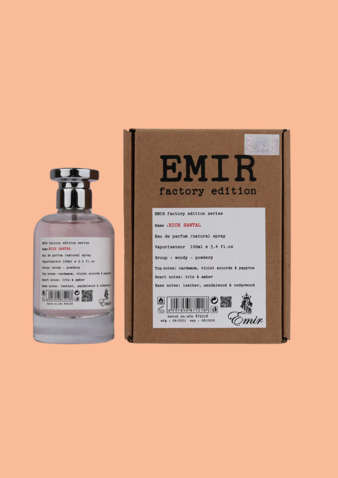 Eau de Parfum Rich Santal - Emir 100 ML