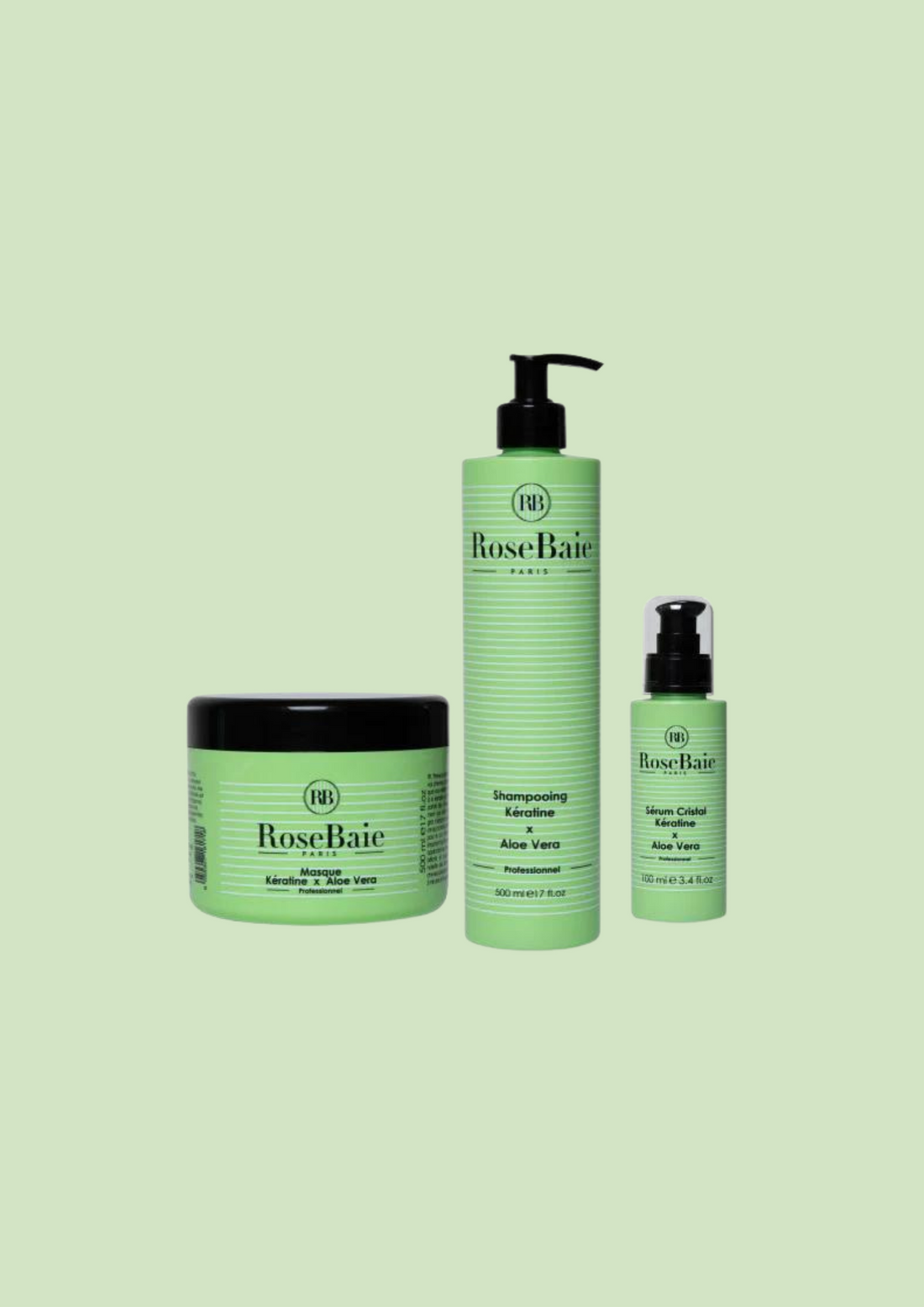 <tc>ROSE BAIE</tc> - Trio Aloe Vera Shampoo, Maske und Serum